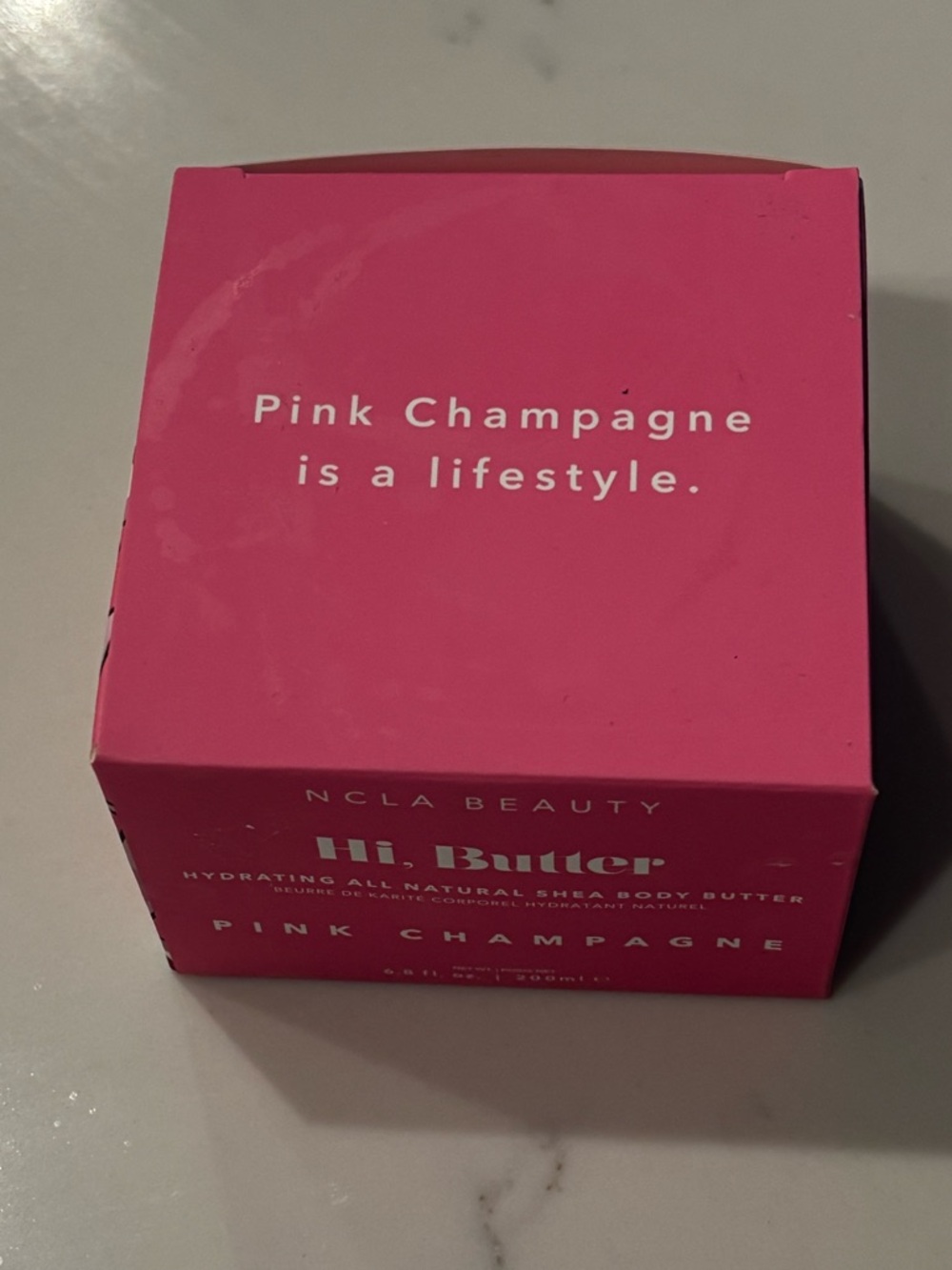 Never Used NCLA Beauty Hi, Butter Pink Champagne Body Butter